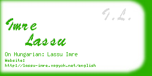 imre lassu business card